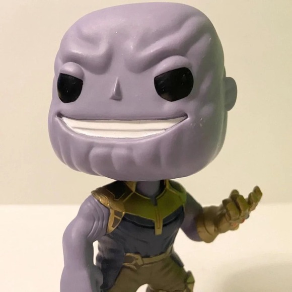 2017 Funko Marvel Avengers Infinity War Thanos Bobble Figure 5 Inch Tall Loose - Picture 2 of 9